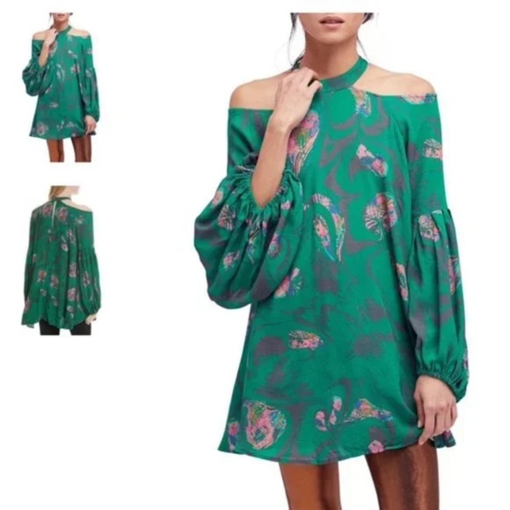 Free People | Small Drift Away Kelly Green Dress/Tunic